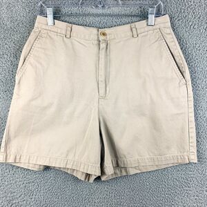 Lands End Shorts Womens‎ 10 Tan Khaki Outdoor Golf Preppy Casual Hike Fish Camp